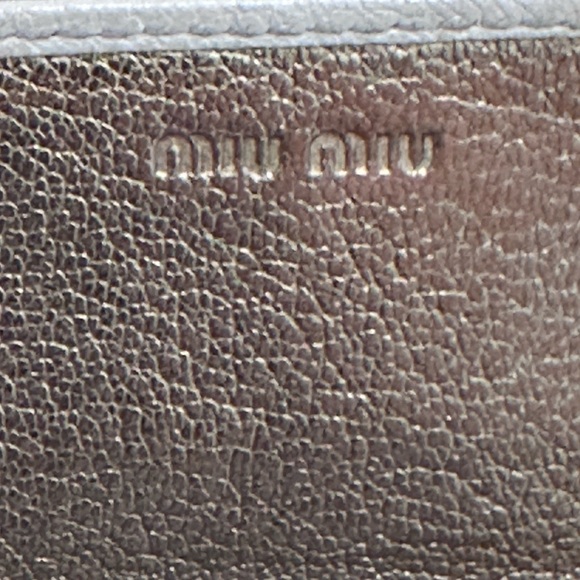 Miu Miu White and iridescent Gold Women's Wallet - Picture 7 of 15